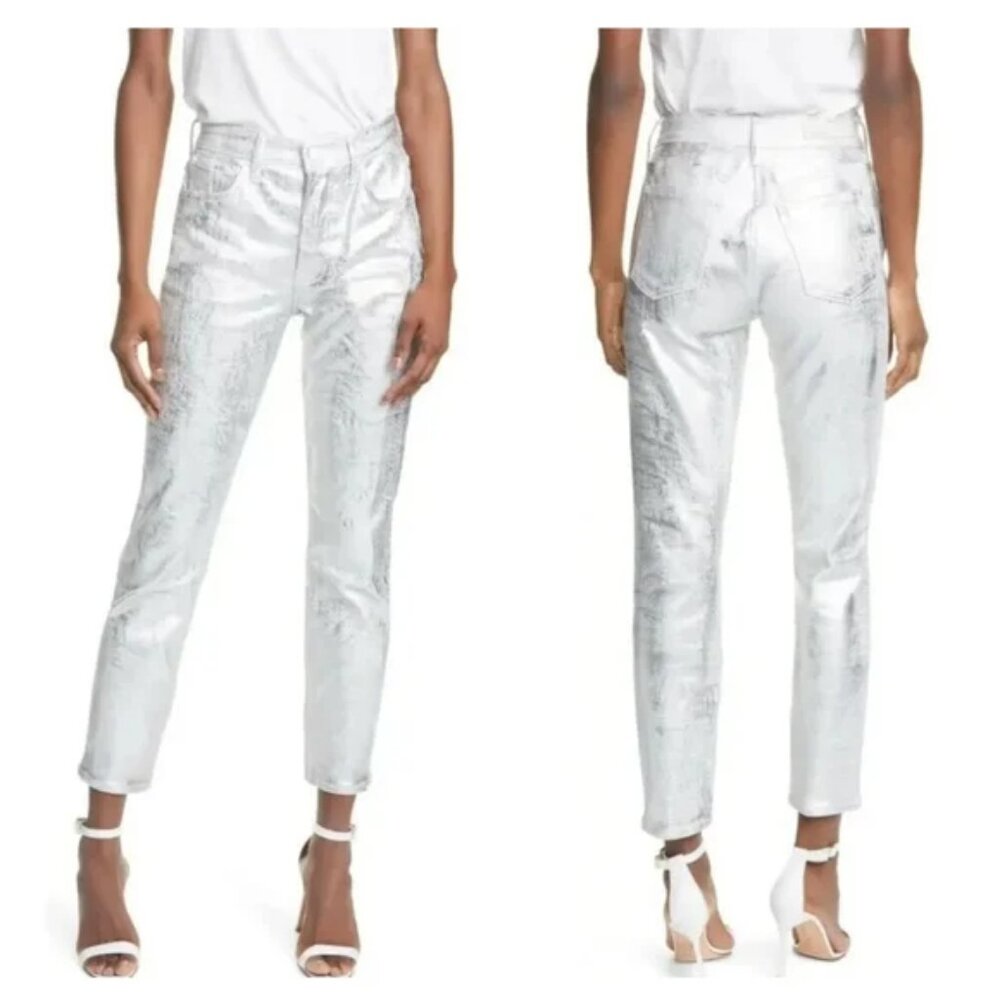 GRLFRND Karolina Coated High Waist Skinny Jeans Better Than You